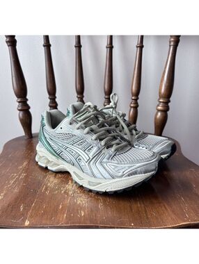 ASICS Gel-1130 Silver Green Mesh Running Shoes US 5